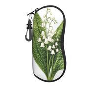 Woshuwo Funda portátil para gafas de sol con diseño de flor de Lily Of The Valley