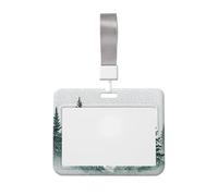 Woshuwo Funda protectora de plástico duro con diseño de acuarela que cae sobre pinos y nieve que cae sobre pinos