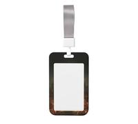 Woshuwo Funda protectora de plástico duro con diseño de bruja caminando por el camino oscuro para tarjetas de identificación de enfermeras y oficina