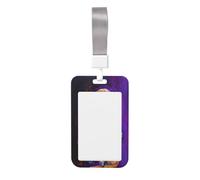 Woshuwo Funda protectora de plástico duro con diseño de esqueleto abrazando a su gato para tarjetas de identificación para enfermeras y oficina