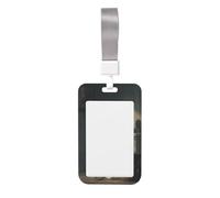 Woshuwo Funda protectora de plástico duro con diseño de esqueleto sentado en un inodoro para leer tarjetas de identificación para enfermeras y oficina