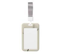 Woshuwo Funda protectora de plástico duro para tarjetas de identificación, diseño botánico minimalista, diseño de flores, para enfermeras, oficina