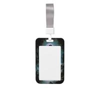 Woshuwo Funda protectora de plástico duro para tarjetas de identificación, diseño de fantasma, de pelo largo, para enfermeras, oficina