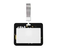 Woshuwo Funda protectora de plástico duro para tarjetas de identificación, diseño de palabras de Feliz Navidad, para enfermeras y oficina