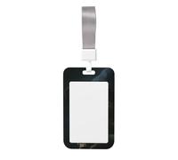 Woshuwo Funda protectora de plástico duro para tarjetas de identificación, diseño de rana verde con diseño de calavera y sombrero de bruja, protector de etiqueta de nombre para enfermeras y oficina