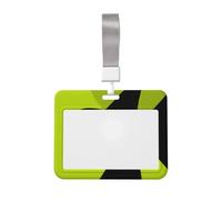 Woshuwo Funda protectora de plástico duro para tarjetas de identificación, diseño de silueta de bruja para enfermeras y oficina
