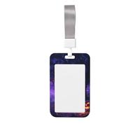 Woshuwo Funda protectora para tarjetas de identificación con diseño de calabazas debajo de un árbol, de plástico duro, para enfermeras y oficina