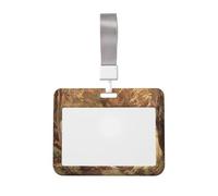 Woshuwo Funda protectora para tarjetas de identificación con diseño de fantasmas blancos en un bosque otoñal, plástico duro, protector de etiquetas para enfermeras y oficina