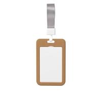 Woshuwo Funda protectora para tarjetas de identificación de plástico duro con diseño de fantasmas sosteniendo una planta en maceta para enfermeras y oficina