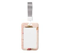 Woshuwo Funda protectora para tarjetas de identificación de plástico duro con diseño de rana de árbol verde para enfermeras y oficina