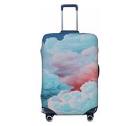 Woshuwo Fundas de equipaje de viaje con diseño de nubes abstractas, modernas, minimalistas, elásticas, a prueba de polvo, resistentes a los arañazos, para maleta, de 22 a 24 pulgadas