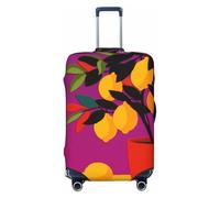 Woshuwo Fundas de equipaje de viaje elásticas y estéticas con diseño abstracto de limonero, a prueba de polvo, resistente a los arañazos, protector de maleta de 22 a 24 pulgadas