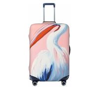 Woshuwo Fundas de equipaje de viaje elásticas y estéticas y minimalistas de pelícano, a prueba de polvo, resistentes a los arañazos, para maleta, de 22 a 24 pulgadas