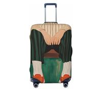 Woshuwo Fundas elásticas estéticas para equipaje de viaje, a prueba de polvo, resistentes a los arañazos, para mujer, para maleta, de 22 a 24 pulgadas
