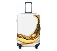 Woshuwo Fundas elásticas para equipaje de viaje 3D Golden Banana, a prueba de polvo, resistente a los arañazos, protector de maleta de 22-24 pulgadas