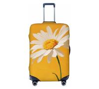 Woshuwo Fundas elásticas para equipaje de viaje, a prueba de polvo, resistentes a los arañazos, con diseño de flores de manzanilla, color amarillo, para maleta, de 22 a 24 pulgadas