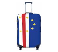 Woshuwo Fundas elásticas para equipaje de viaje con bandera de Cabo Verde, a prueba de polvo, resistente a los arañazos, protector de maleta de 22-24 pulgadas