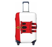 Woshuwo Fundas elásticas para equipaje de viaje con bandera de Gibraltar, a prueba de polvo, resistente a los arañazos, protector de maleta de 22-24 pulgadas