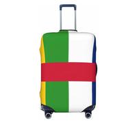 Woshuwo Fundas elásticas para equipaje de viaje con bandera de República Centroafricana, a prueba de polvo, resistente a los arañazos, protector de maleta de 22-24 pulgadas