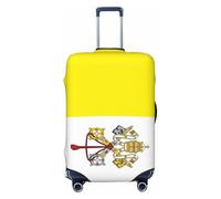 Woshuwo Fundas elásticas para equipaje de viaje con bandera del Vaticano, a prueba de polvo, resistente a los arañazos, para maletas de 22 a 24 pulgadas
