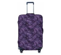 Woshuwo Fundas elásticas para equipaje de viaje, de cuarzo, color morado oscuro, a prueba de polvo, resistente a los arañazos, para maleta, de 22 a 24 pulgadas