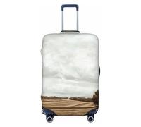 Woshuwo Fundas elásticas vintage para equipaje de viaje, de campo abierto, a prueba de polvo, resistente a los arañazos, para maleta, ajuste de 22-24 pulgadas
