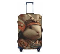 Woshuwo Funny Rabbit Samurai - Fundas elásticas estéticas para equipaje de viaje, a prueba de polvo, resistente a los arañazos, protector de maleta de 22 a 24 pulgadas