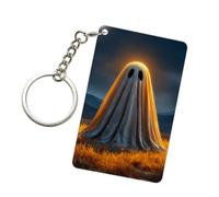 Woshuwo Ghost At Halloween Night - Llavero acrílico de moda para coche, cadenas acrílicas para hombres y mujeres