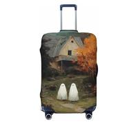 Woshuwo Ghosts On Forest Path Vintage House - Fundas elásticas para equipaje de viaje, a prueba de polvo, resistente a los arañazos, protector de maleta de 22 a 24 pulgadas
