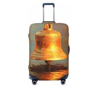 Woshuwo Golden Bell Sunlight Shines - Fundas elásticas para equipaje de viaje, a prueba de polvo, resistente a los arañazos, protector de maleta de 22 a 24 pulgadas