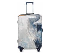 Woshuwo Great Blue Heron - Fundas elásticas para equipaje de viaje, a prueba de polvo, resistente a los arañazos, para maletas de 22 a 24 pulgadas