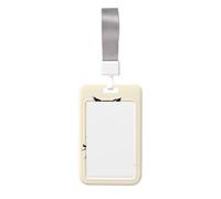 Woshuwo Great Horned Owl - Funda para tarjetas de identificación de plástico duro, protector de etiqueta de nombre para enfermeras y oficina