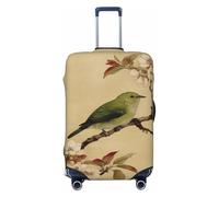 Woshuwo Green Bird On The Branch of Ancient Tree - Fundas elásticas para equipaje de viaje, a prueba de polvo, resistente a los arañazos, protector de maleta de 22 a 24 pulgadas
