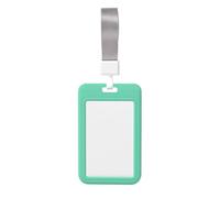 Woshuwo Happy Cartoon - Portarrollos de papel higiénico deslizante, plástico duro, protector de etiqueta de nombre para enfermeras y oficina