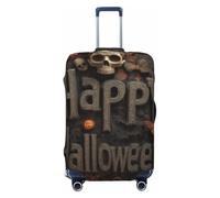 Woshuwo Happy Halloween - Fundas elásticas para equipaje de viaje, a prueba de polvo, resistente a los arañazos, para maleta, de 22 a 24 pulgadas