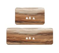 Woshuwo Juego de 2 alfombras de cocina vintage con diseño de tres fantasmas de pie entre campos otoñales, antideslizantes, para el suelo, para el pasillo, la sala de lavandería, decoración de la