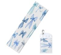 Woshuwo Juego de toallas de enfriamiento estilo collage de lazos de acuarela para cuello y cara, 40 x 12 pulgadas, trapos suaves y transpirables, para deportes, yoga, golf, gimnasio