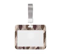 Woshuwo Knott Cord - Funda protectora para tarjetas de identificación de plástico duro, color neutro, para enfermeras y oficina