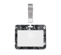 Woshuwo Lots of Shining Mirror Ball - Soporte para tarjetas de identificación de plástico duro, protector de etiqueta de nombre para enfermeras y oficina