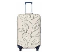 Woshuwo Minimal Line Art Botanical Sprig Leaves - Fundas elásticas para equipaje de viaje, a prueba de polvo, resistente a los arañazos, protector de maleta de 22 a 24 pulgadas