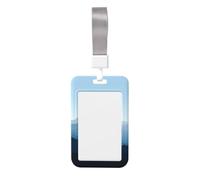 Woshuwo Mountain Silhouette - Funda para tarjetas de identificación de plástico duro, diseño minimalista y minimalista