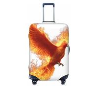 Woshuwo Phoenix Rising from Flames - Fundas elásticas para equipaje de viaje, a prueba de polvo, resistente a los arañazos, protector de maleta de 22 a 24 pulgadas