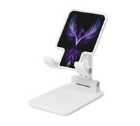 Woshuwo Phoenix Rising - Soporte plegable para teléfono celular, ángulo ajustable, altura de escritorio, portátil, compatible con todos los teléfonos inteligentes, estilo blanco