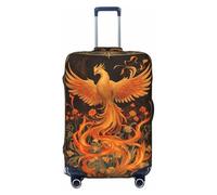 Woshuwo Phoenix Rising Wildflowers Fantasy Art - Fundas elásticas para equipaje de viaje, a prueba de polvo, resistente a los arañazos, protector de maleta de 22 a 24 pulgadas