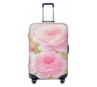 Woshuwo Pink Roses, impresionist - Fundas elásticas para equipaje de viaje, a prueba de polvo, resistente a los arañazos, protector de maleta de 22 a 24 pulgadas