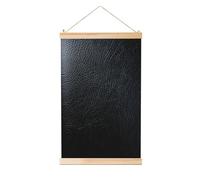 Woshuwo Pintura colgante de lino con superficie de piel texturizada oscura para hombre, arte de pared de lino, obra de arte moderna para decoración de granja, 40 x 60 cm