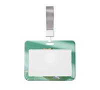 Woshuwo Portatarjetas de identificación deslizante de calabaza de Halloween transparente de plástico duro para tarjetas de trabajo, protector de etiqueta de nombre para enfermeras y oficina