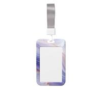 Woshuwo Portatarjetas de identificación deslizante de plástico duro para tarjetas de trabajo, protector de etiqueta de nombre para enfermeras y oficina