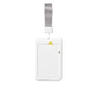Woshuwo Portatarjetas de plástico duro para tarjetas de identificación deslizantes, diseño de bombero y fantasma de dibujos animados, protector para enfermeras y oficina