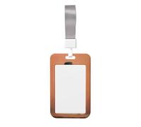 Woshuwo Portatarjetas de plástico duro para tarjetas de trabajo, diseño vintage de fantasmas para beber té, para enfermeras y oficina